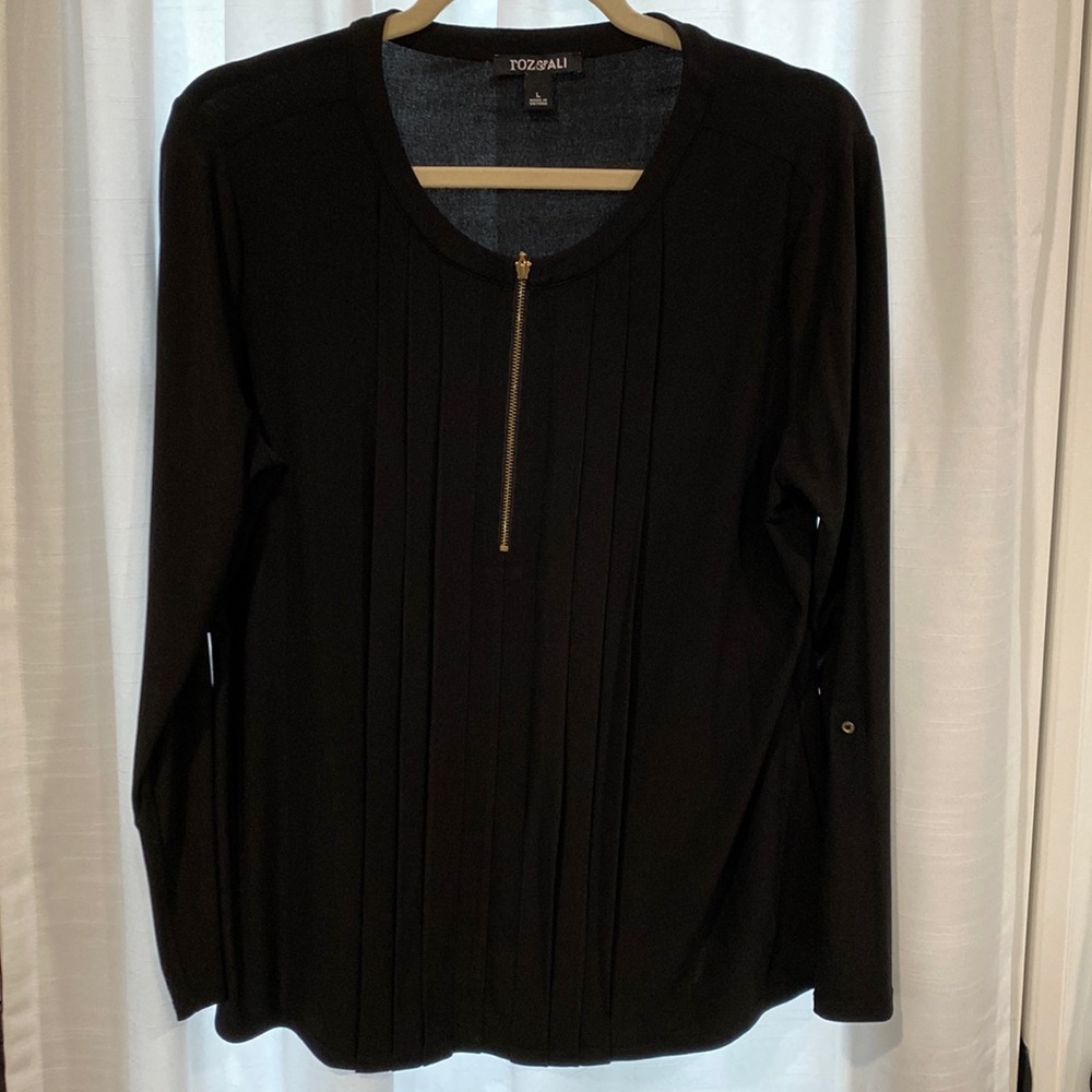 Large Black Roz & Ali Blouse